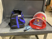 PET CARRIER + PET PLAY PLACE