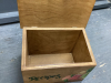 HAND MADE RECIPE BOX W/ HANDPAINTED DESIGNS - 3