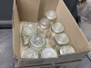(2) BOXES GLASS STORAGE JARS - 3
