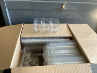 BOX OF 6-PACK MUFFIN/CUPCAKE CLEAR HINGE CONTAINERS