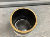 UNMARKED 2-TONE CROCK - 2