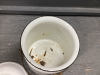 ENAMEL PAIL W/ LID & HANDLE - 2
