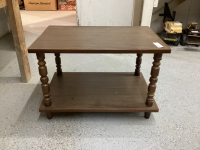 VINTAGE SIDE TABLE W/ LOWER SHELF