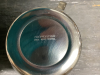 BOX W/ MISC HOUSEHOLD & DECOR ITEMS - TRAMONTINA SS CUPS/PLATES/SPOONS, GLASS STEINS, CERAMIC BOWLS W/ LIONS HEAD, POTTERY - 3