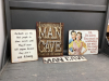 (4)-METAL SIGNS - "MAN CAVE", ETC