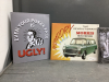 (4) METAL DECOR SIGNS - 2