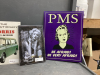 (4) METAL DECOR SIGNS - 3