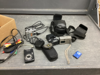 (3) SMALL DIGITAL CAMERA'S - PENTAX, CANON, POLAROID