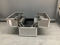 METAL ACCORDIAN JEWELRY/ MAKEUP CASE