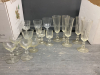 (2) BOXES GLASSWARE - CHAMPAGNE GLASSES, DESSERT BOWLS, BRANDY, WINE ETC - 2