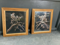 (2) 3-D COPPER PICTURES IN WOOD FRAMES