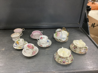 TEA CUPS & SAUCERS