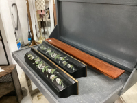 (3) FLOATING WOOD SHELVES