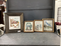 (4) NEEDLEPOINT PICTURES