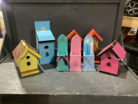 HANDMADE WOODEN BIRD HOUSES & BOX HOLDERS