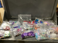 BOX OF ASSORTED CRAFTING SUPPLIES - KITS INDIVIDUALLY PACKAGED