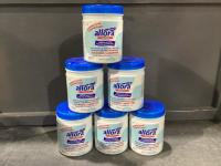 6 TUBS OF ALLORA DISINFECTING WIPES