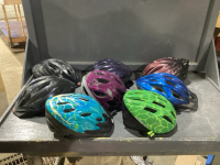 BOX OF BICYCLE HELMETS