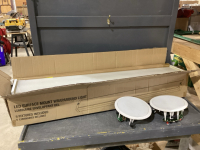 2 POLK CEILING MOUNT SPEAKERS + 3 SURFACE MOUNT LIGHT FIXTURES