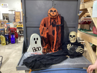 GOOD LIDDED TOTE WITH HALLOWEEN DECOR