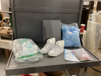 NEW ITEMS - STORAGE BOX, DOLL CLOTHES, ELEPHANT PILLOW, PLASTIC BALLS, WHITE SHOES