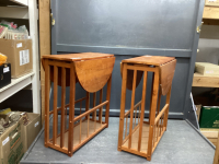 (2) LIGHT WEIGHT SIDE TABLE/MAGAZINE RACKS