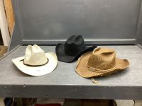 (3) COWBOY HATS - (1) YOUTH