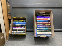 (2) BOXES HARD COVER BOOKS