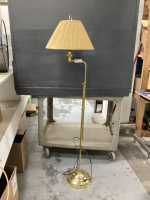 FLOOR LAMP W/ BRASS BASE