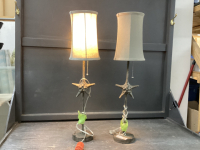 (2) TABLE LAMPS W/ STARFISH DESIGN