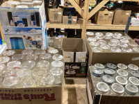 SHELF #4 - 5 BOXES ASSORTED SIZED CANNING JARS