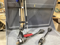 2 DRIVE SHAFTS FOR 4WD FOR FRONT END + SNOWBRUSH/SCRAPERS
