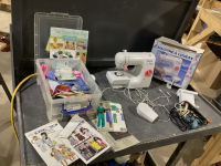 STITCH N&rsquo; TIME SEWING MACHINE + SEWING PERIPHINALIA