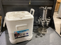 BAR BOTTLE DISPENSER + IGLOO COOLER