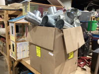 BIG BOX OF GALVANIZED DUCTING T&rsquo;S & V&rsquo;S