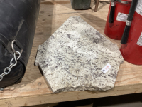PIECE BROKEN GRANITE, IRREGULAR SHAPED