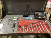 TOTE WRENCH SET, SOLDERING KIT, HATCHET, LEASH ANCHORS, WINDSHIELD WASHER TUBING, BANDING