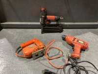 BD JIG SAW, BD DRILL + JOBMATE BRAD NAILER