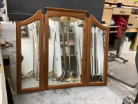 OAK FRAMED DRESSER MIRROR