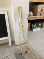 (2) WALKING STICKS