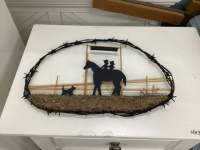 WESTERN BARBWIRE WALL DECOR