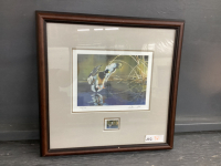 DU DUCK PRINT W/ 2001 STAMP