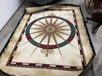 AREA CARPET -CREAM/REDDISH TONES