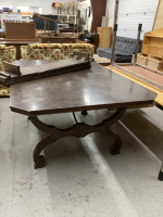 LARGE DINING ROOM TABLE W/ (3) LEAVES