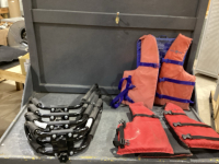 TOTE LIFE JACKETS + 4 BIKE CRADLES
