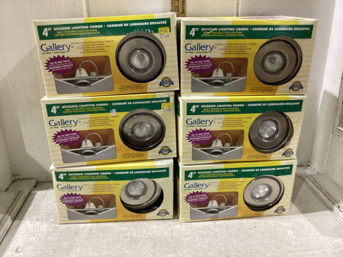 6 BOXES -4 INCH RECESSED LIGHTING COMBO