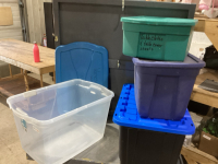 LIDDED TOTES X4