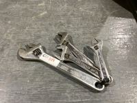 SNAP ON ADJUSTABLE WRENCHES - 4 SIZES