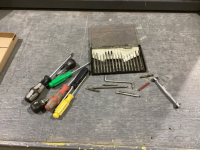 PRECISION SCREWDRIVER SET, ASSORTED SCREWDRIVERS, DRILL BITS, OFFSET SCREWDRIVER