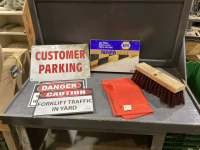 COARSE BROOM HEAD, AIR FILTER,CAUTION/DANGER/PARKING SIGNS